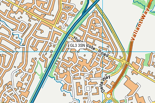 GL3 3SN map - OS VectorMap District (Ordnance Survey)