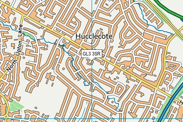 GL3 3SR map - OS VectorMap District (Ordnance Survey)