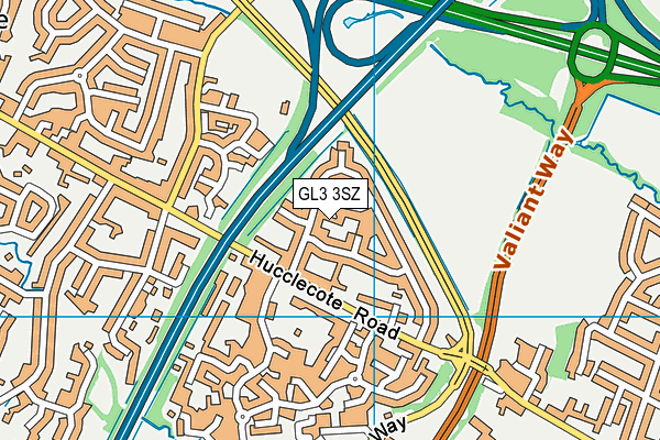 GL3 3SZ map - OS VectorMap District (Ordnance Survey)