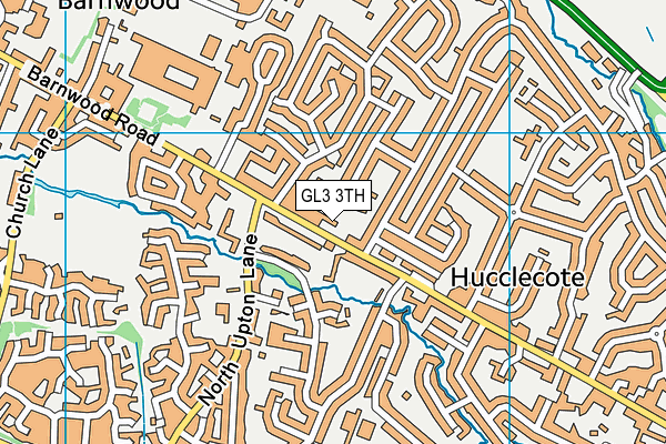 GL3 3TH map - OS VectorMap District (Ordnance Survey)