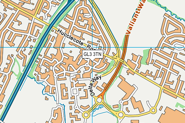 GL3 3TN map - OS VectorMap District (Ordnance Survey)