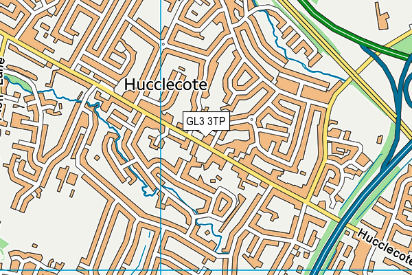 GL3 3TP map - OS VectorMap District (Ordnance Survey)