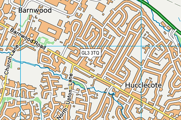 GL3 3TQ map - OS VectorMap District (Ordnance Survey)