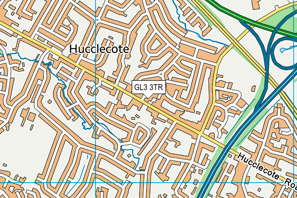 GL3 3TR map - OS VectorMap District (Ordnance Survey)