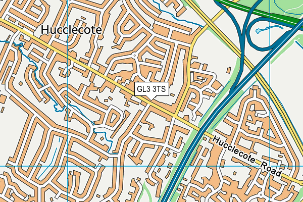 GL3 3TS map - OS VectorMap District (Ordnance Survey)