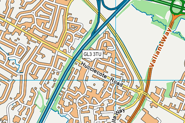 GL3 3TU map - OS VectorMap District (Ordnance Survey)