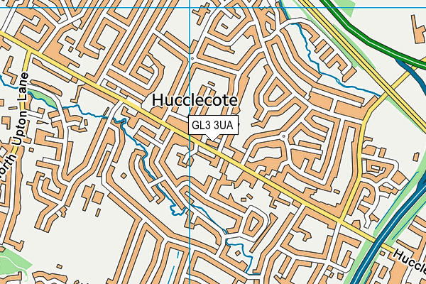 GL3 3UA map - OS VectorMap District (Ordnance Survey)