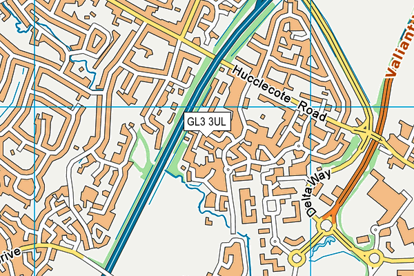 GL3 3UL map - OS VectorMap District (Ordnance Survey)