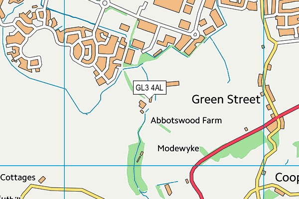 GL3 4AL map - OS VectorMap District (Ordnance Survey)