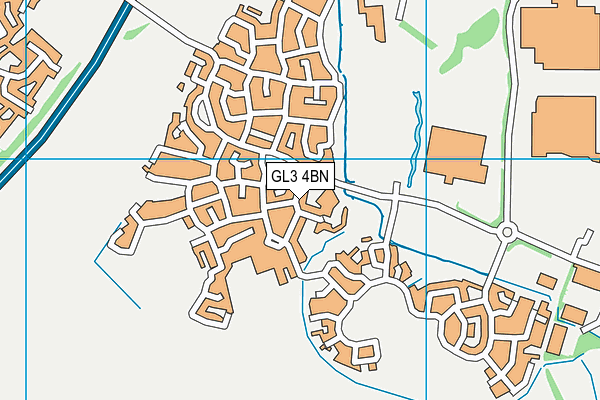 GL3 4BN map - OS VectorMap District (Ordnance Survey)