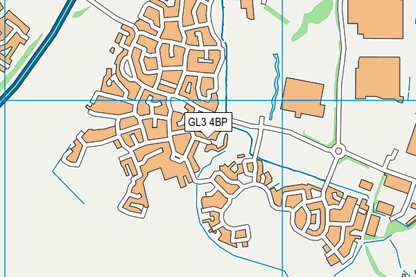 GL3 4BP map - OS VectorMap District (Ordnance Survey)