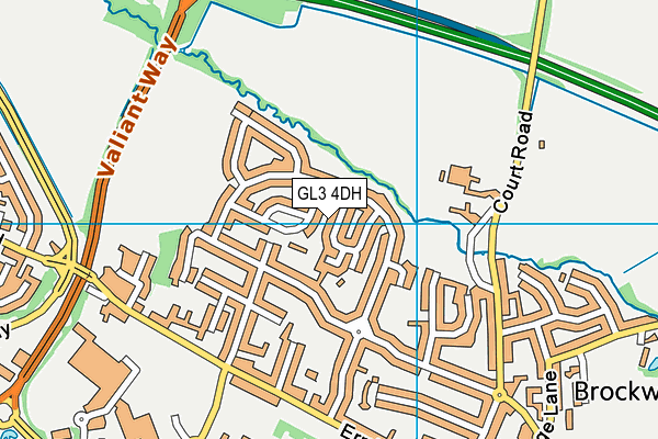 GL3 4DH map - OS VectorMap District (Ordnance Survey)
