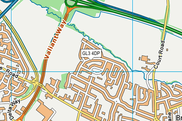 GL3 4DP map - OS VectorMap District (Ordnance Survey)