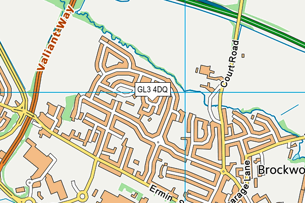 GL3 4DQ map - OS VectorMap District (Ordnance Survey)