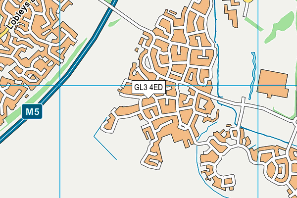 GL3 4ED map - OS VectorMap District (Ordnance Survey)