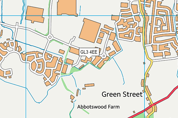 GL3 4EE map - OS VectorMap District (Ordnance Survey)