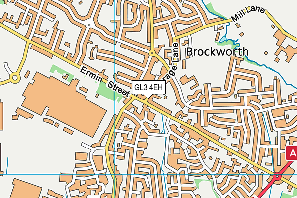 GL3 4EH map - OS VectorMap District (Ordnance Survey)