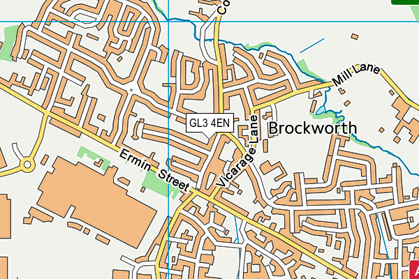 GL3 4EN map - OS VectorMap District (Ordnance Survey)