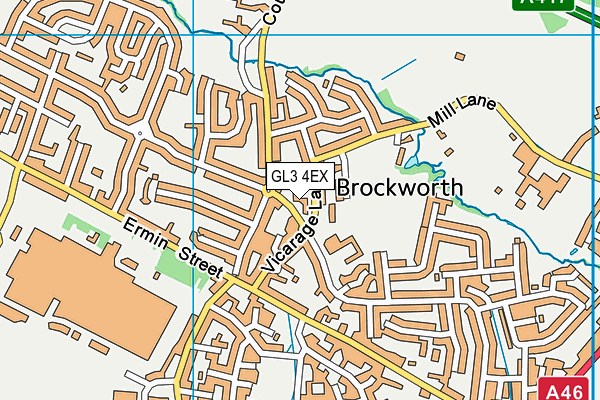 GL3 4EX map - OS VectorMap District (Ordnance Survey)