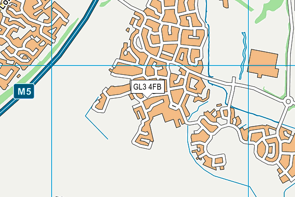 GL3 4FB map - OS VectorMap District (Ordnance Survey)