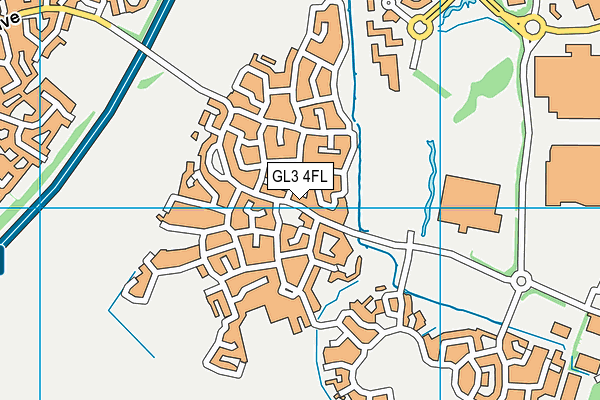 GL3 4FL map - OS VectorMap District (Ordnance Survey)