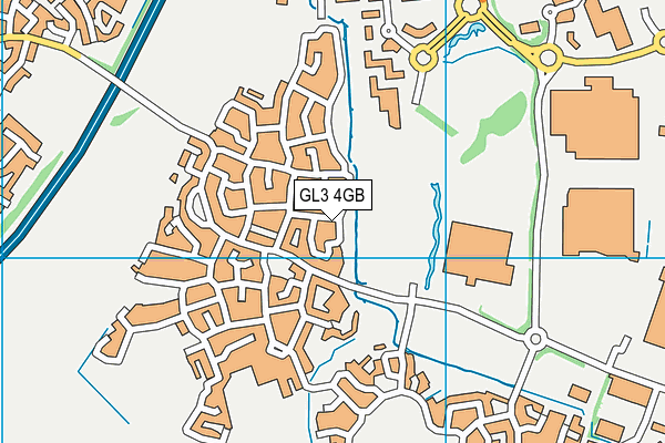 GL3 4GB map - OS VectorMap District (Ordnance Survey)