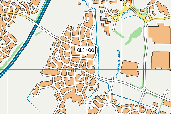 GL3 4GG map - OS VectorMap District (Ordnance Survey)