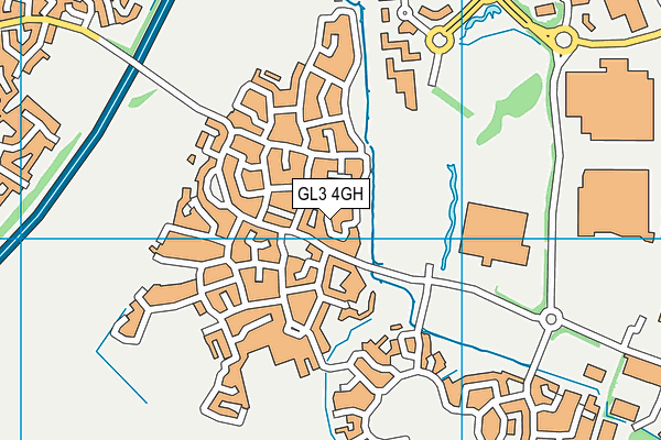 GL3 4GH map - OS VectorMap District (Ordnance Survey)