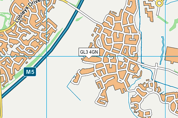 GL3 4GN map - OS VectorMap District (Ordnance Survey)