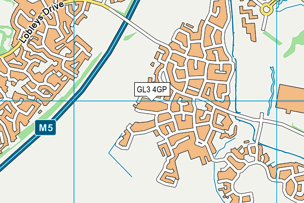 GL3 4GP map - OS VectorMap District (Ordnance Survey)