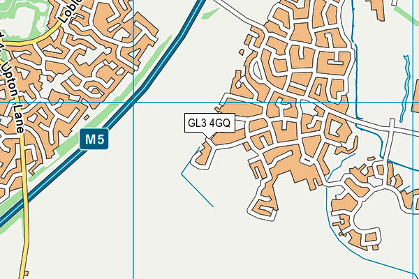 GL3 4GQ map - OS VectorMap District (Ordnance Survey)