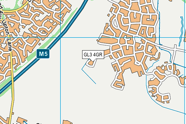 GL3 4GR map - OS VectorMap District (Ordnance Survey)