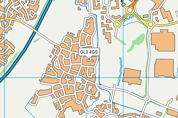 GL3 4GS map - OS VectorMap District (Ordnance Survey)