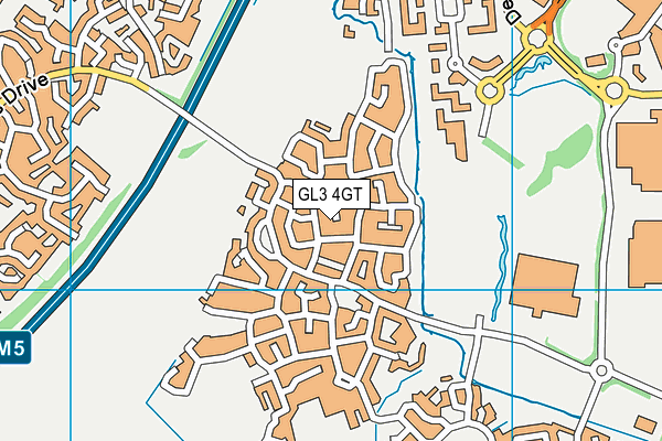 GL3 4GT map - OS VectorMap District (Ordnance Survey)
