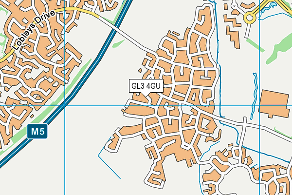 GL3 4GU map - OS VectorMap District (Ordnance Survey)