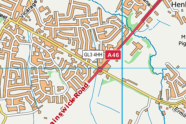 GL3 4HH map - OS VectorMap District (Ordnance Survey)