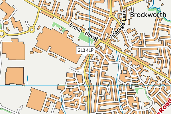 GL3 4LP map - OS VectorMap District (Ordnance Survey)