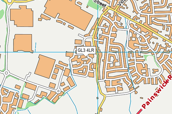 GL3 4LR map - OS VectorMap District (Ordnance Survey)