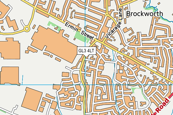 GL3 4LT map - OS VectorMap District (Ordnance Survey)