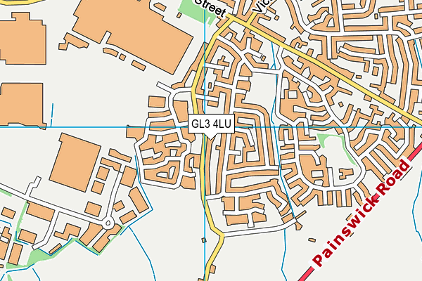 GL3 4LU map - OS VectorMap District (Ordnance Survey)