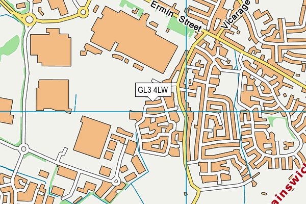 GL3 4LW map - OS VectorMap District (Ordnance Survey)