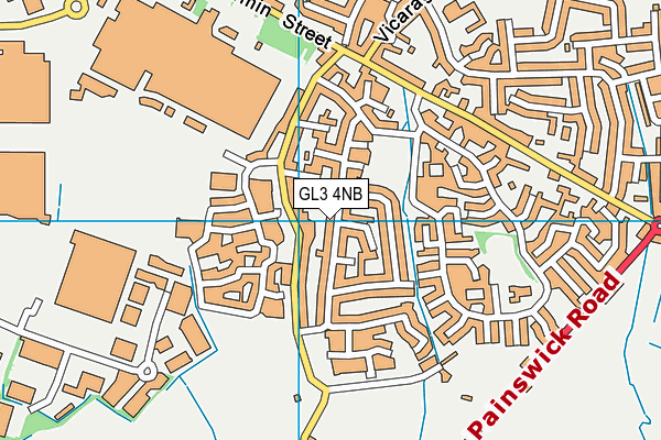 GL3 4NB map - OS VectorMap District (Ordnance Survey)