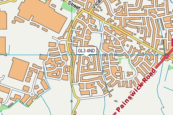 GL3 4ND map - OS VectorMap District (Ordnance Survey)