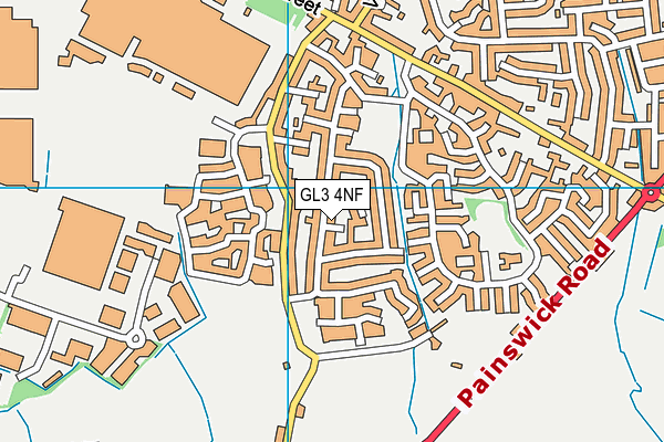 GL3 4NF map - OS VectorMap District (Ordnance Survey)