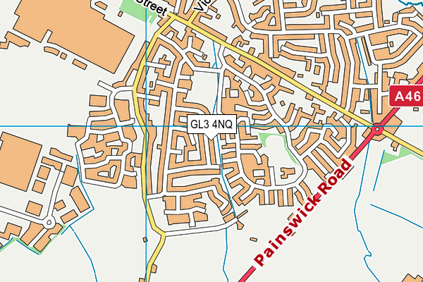 GL3 4NQ map - OS VectorMap District (Ordnance Survey)