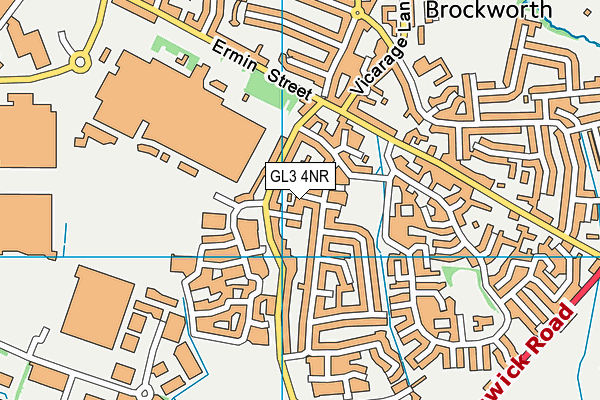 GL3 4NR map - OS VectorMap District (Ordnance Survey)