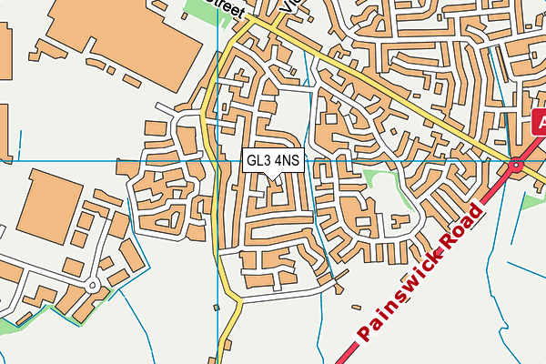 GL3 4NS map - OS VectorMap District (Ordnance Survey)