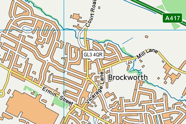 GL3 4QR map - OS VectorMap District (Ordnance Survey)