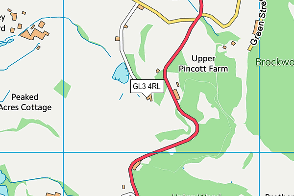 GL3 4RL map - OS VectorMap District (Ordnance Survey)