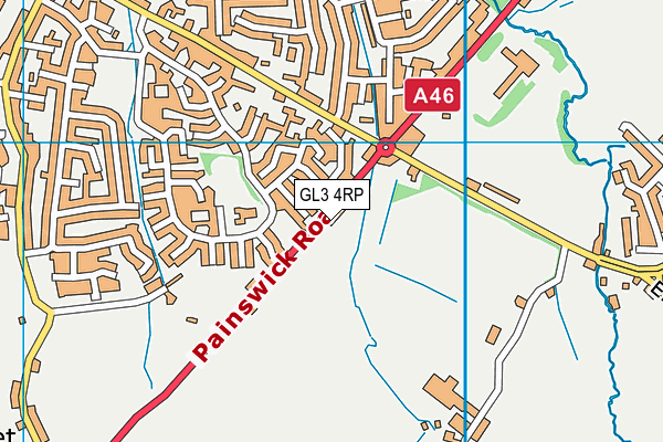 GL3 4RP map - OS VectorMap District (Ordnance Survey)